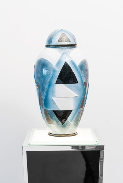 Art Deco Deckelvase, Vase, Camille Faure